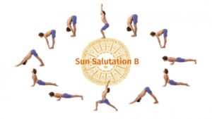 Vinyasa yoga chào mặt trời là chuỗi tư thế kết hợp 6 động tác.