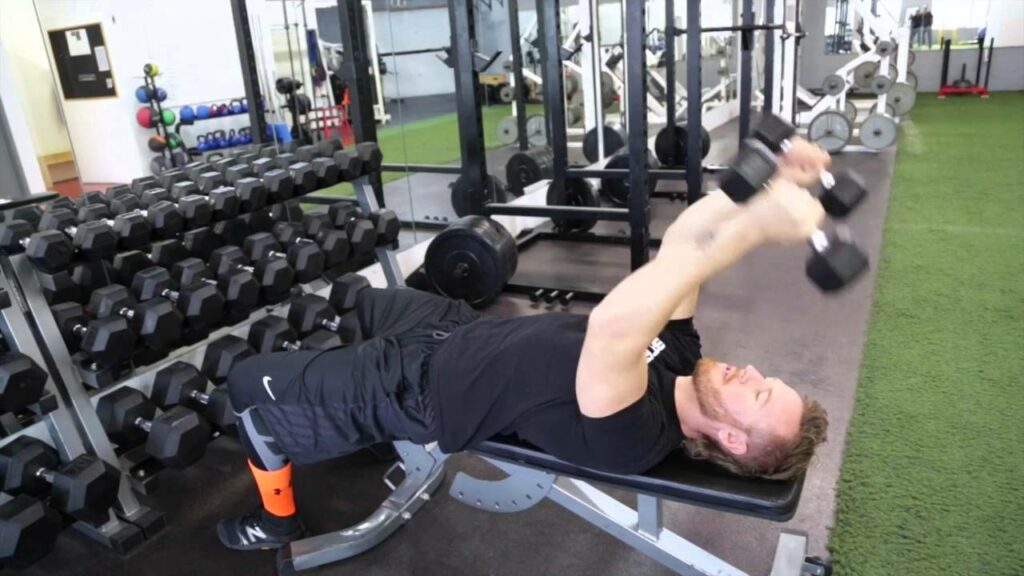 Overhead Dumbbell Extension with Bench.
