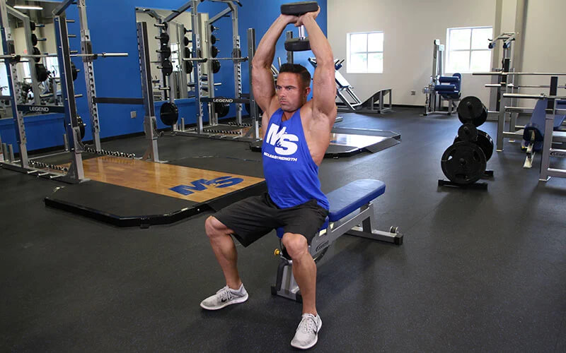 Overhead Triceps Extension.