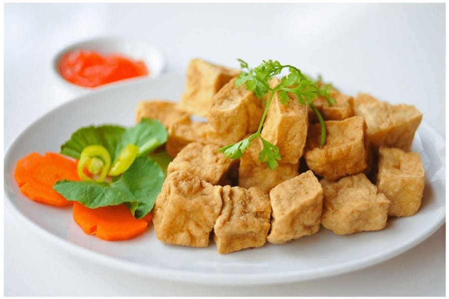 100g đậu phụ rán chứa bao nhiêu calo