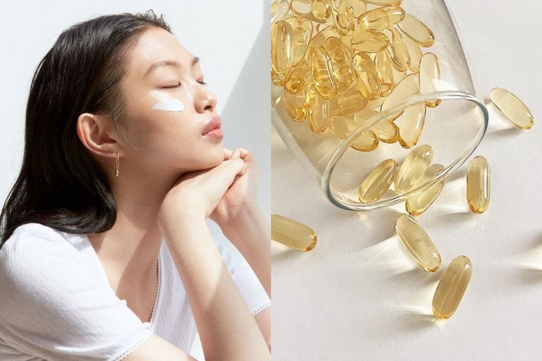 Bôi vitamin e lên mặt giúp mờ nám, da sáng hơn.