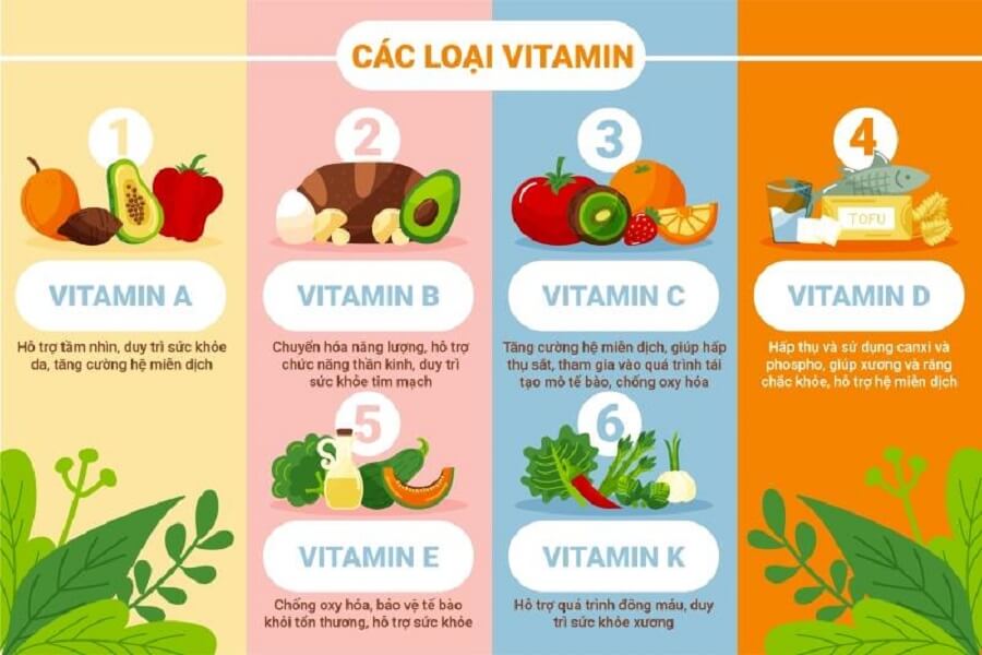 các loại vitamin