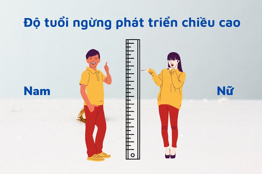 dấu hiệu ngừng phát triển chiều cao ở nam