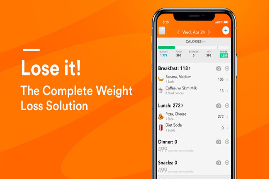 app tính calo giảm cân