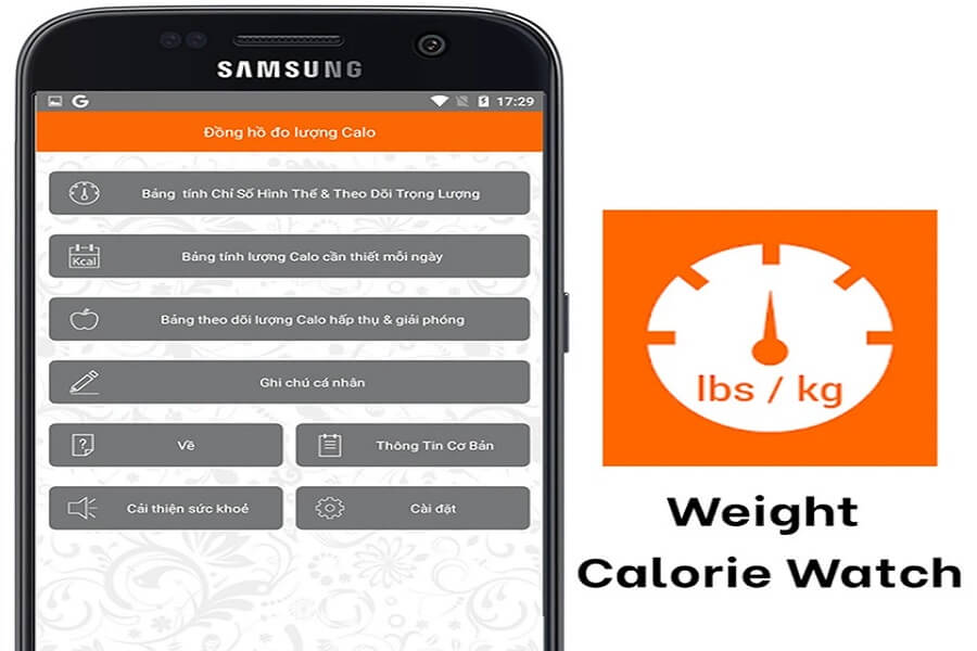 App tính calo thức ăn