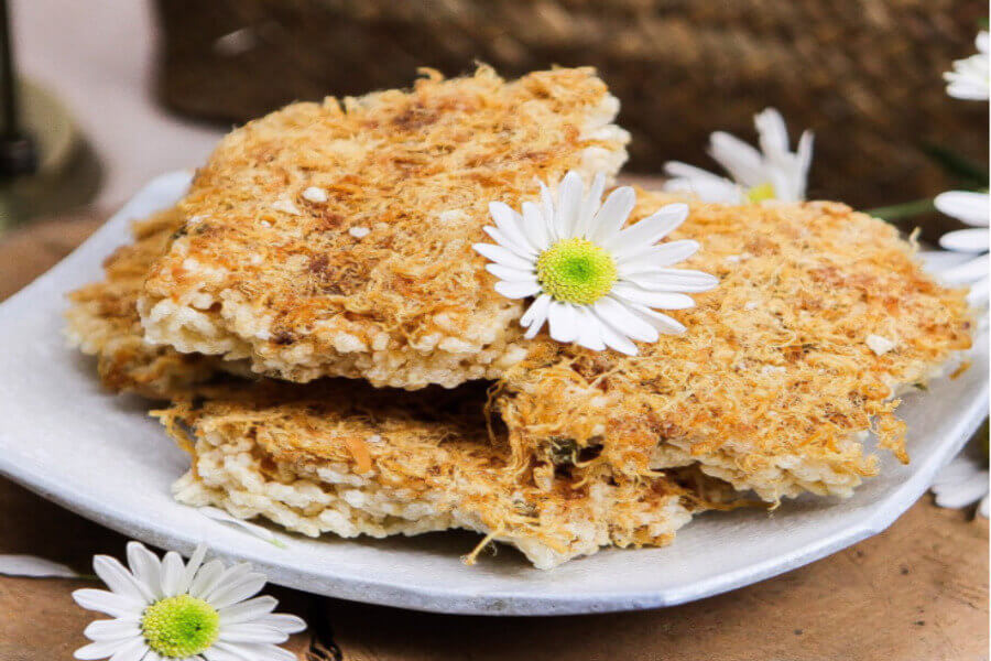 cơm cháy chà bông bao nhiêu calo