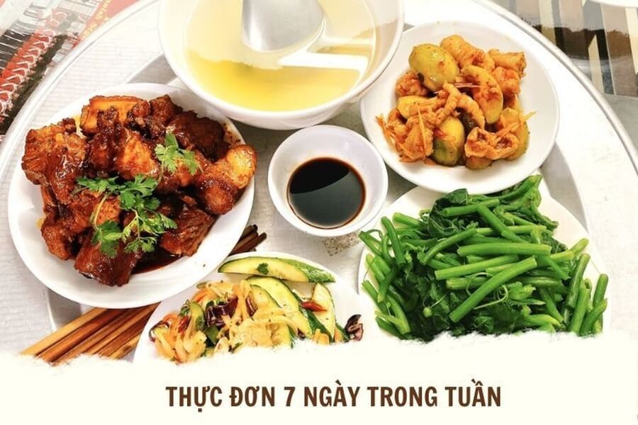 lập thực đơn cho cả tuần