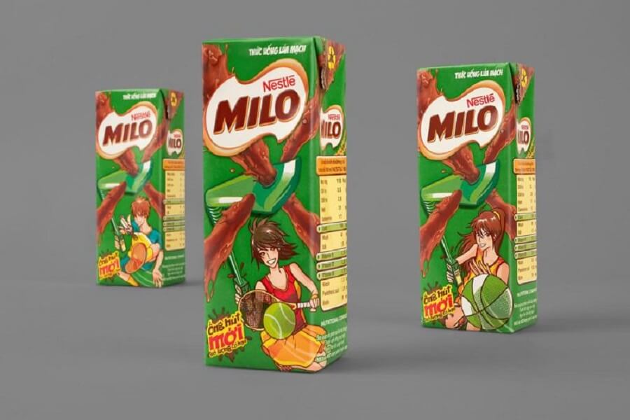 sữa milo bao nhiêu calo