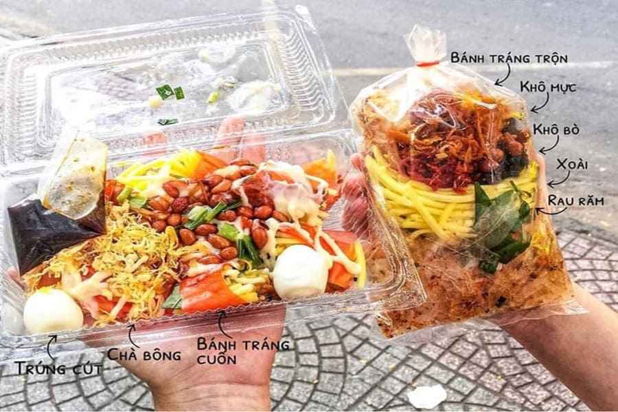 1 bịch bánh tráng trộn bao nhiêu calo