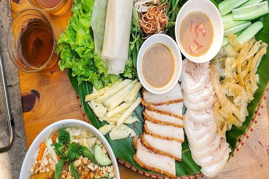 bánh tráng cuốn thịt heo bao nhiêu calo