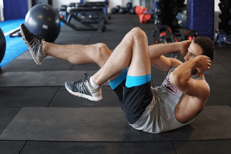 các bài tập bụng cho nam gym