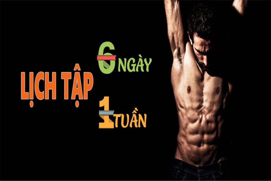 lịch tập Gym 6 buổi