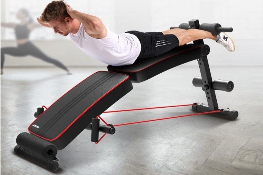 máy gập bụng phòng Gym