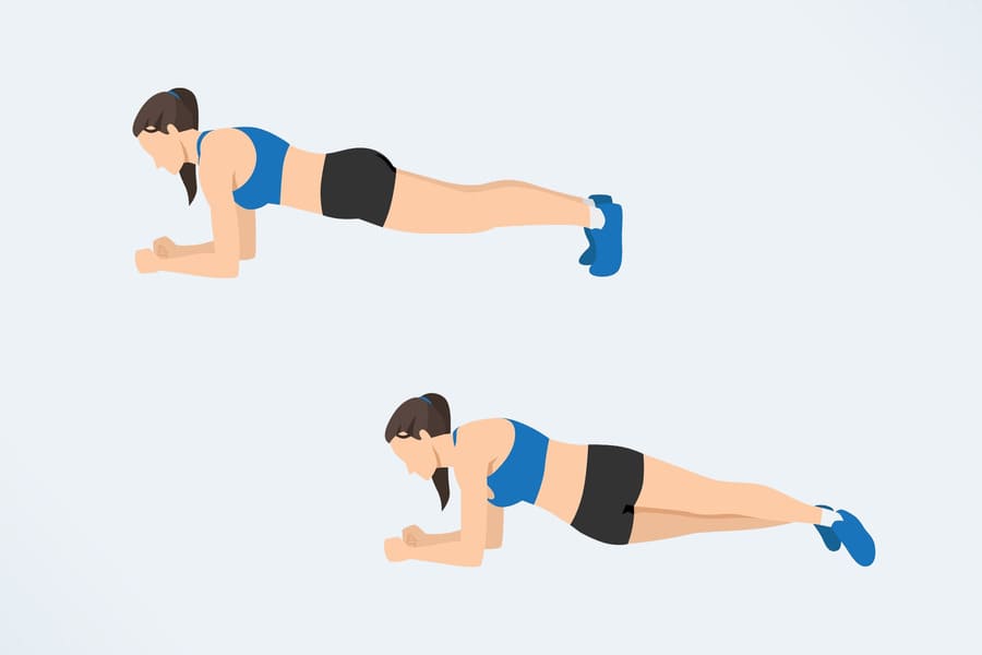 bài tập plank cho nữ