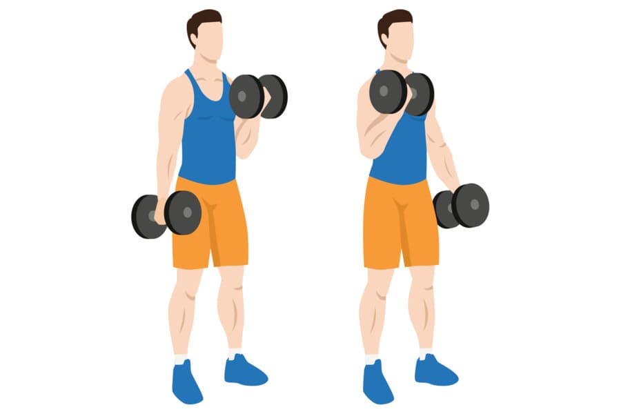 các bài tập tay trước tại nhà