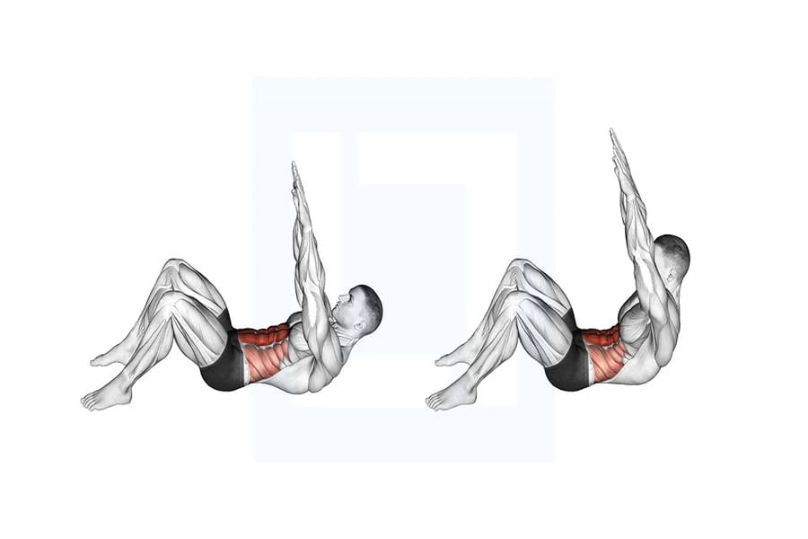 bài tập crunch giảm mỡ bụng