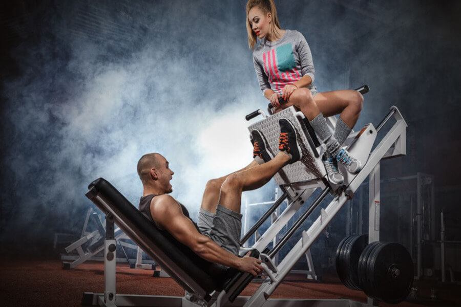 các bài tập gym chân