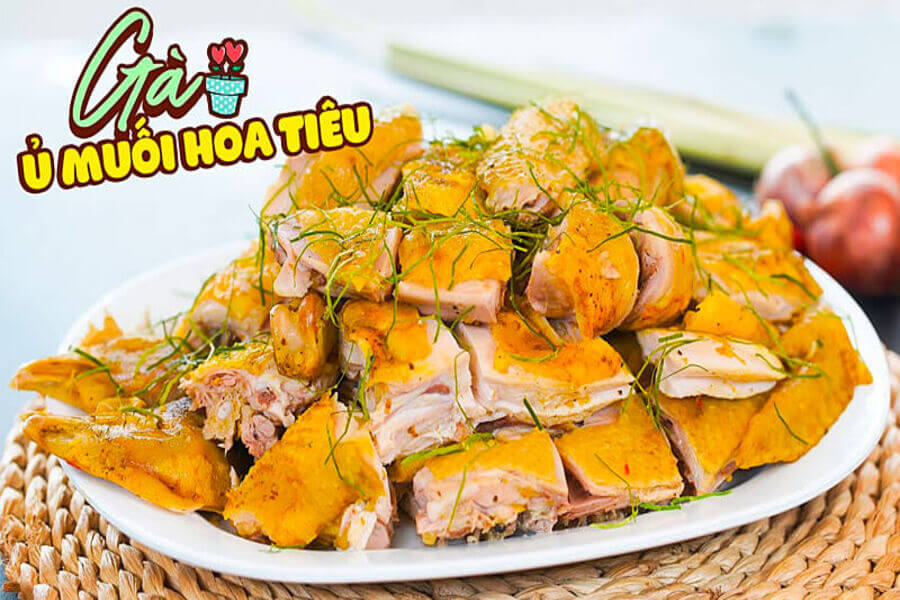 calo gà ủ muối