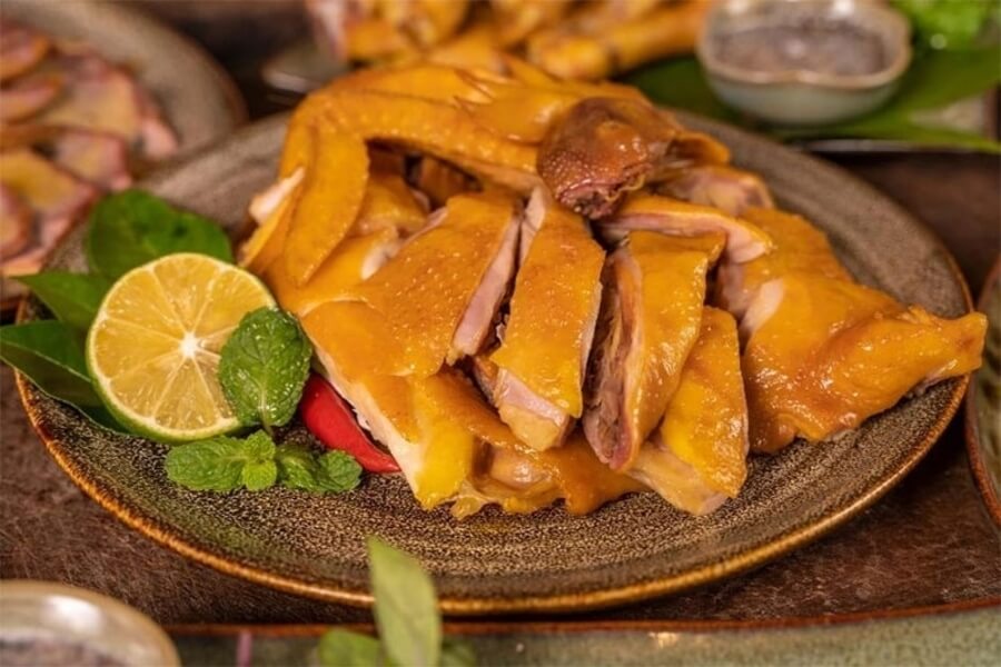 calo gà ủ muối