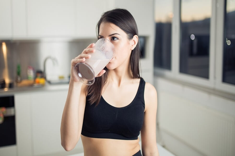 tập gym có nên uống sữa