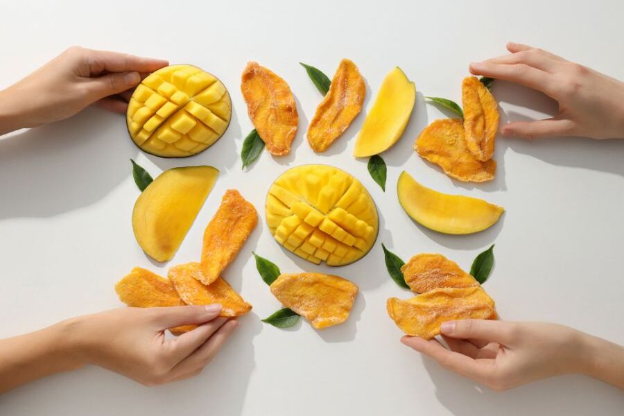 xoài sấy dẻo bao nhiêu calo