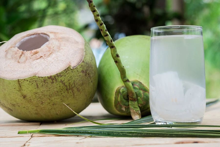 uống nước dừa có béo không