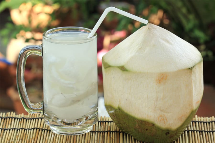 uống nước dừa có béo không