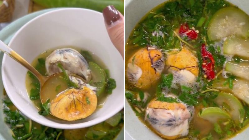 calo hột vịt lộn