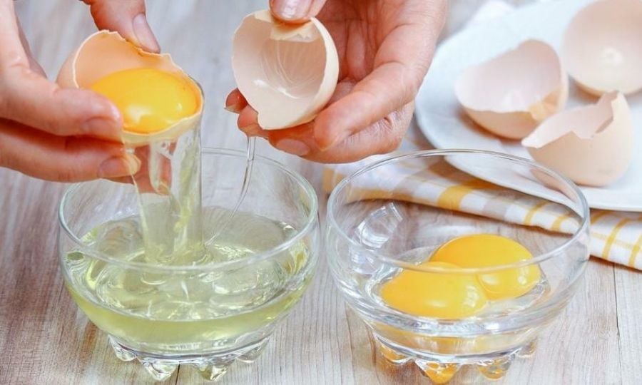 calo lòng trắng trứng gà