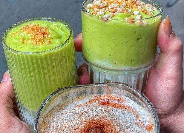 calo bơ già dừa non