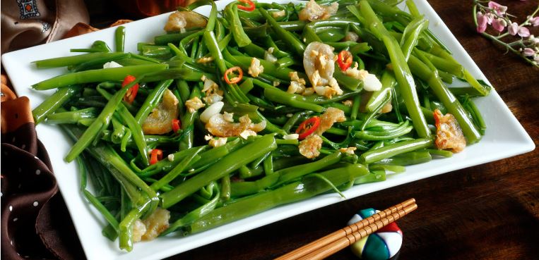 calo rau muống xào tỏi