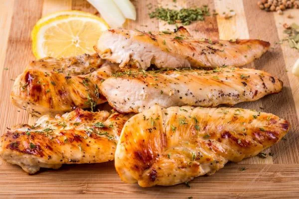 cách áp chảo ức gà