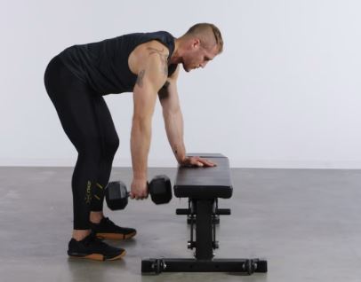 tập tay tại nhà với tạ đơn