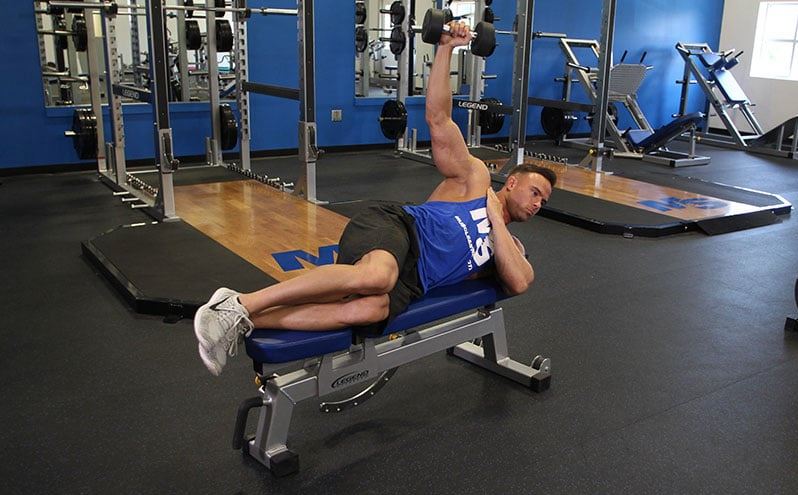 tập vai sau với tạ đơn