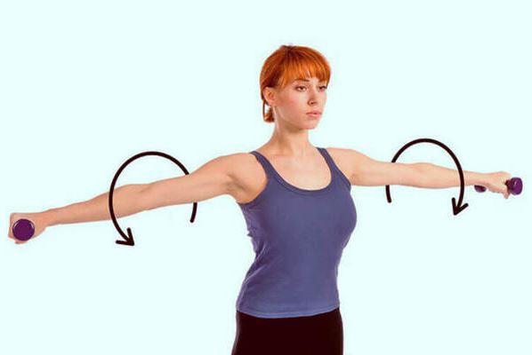 các bài tập tay sau với tạ đơn