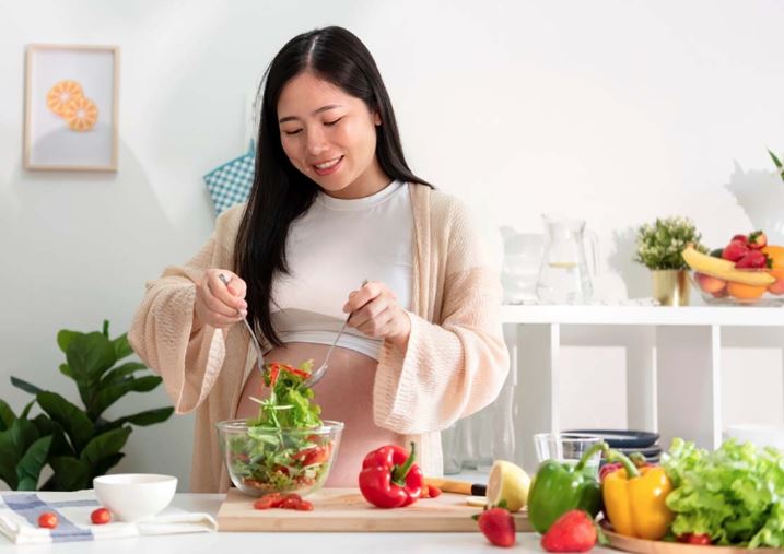 chế độ ăn uống bà bầu