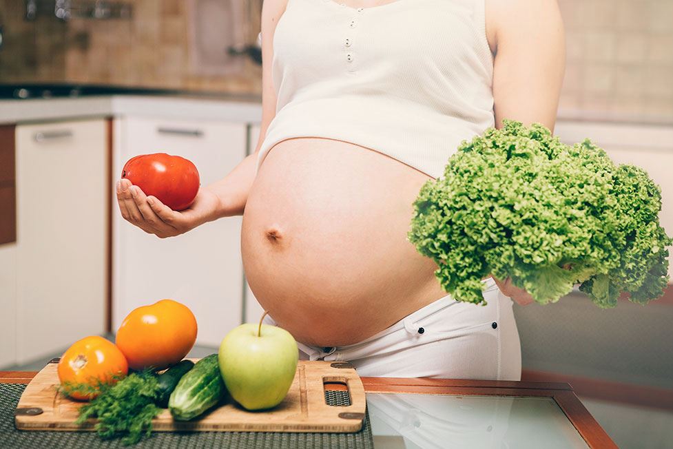 chế độ ăn uống cho bà bầu