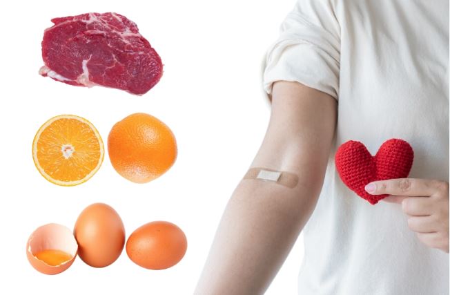 Chế độ ăn uống sau khi hiến máu
